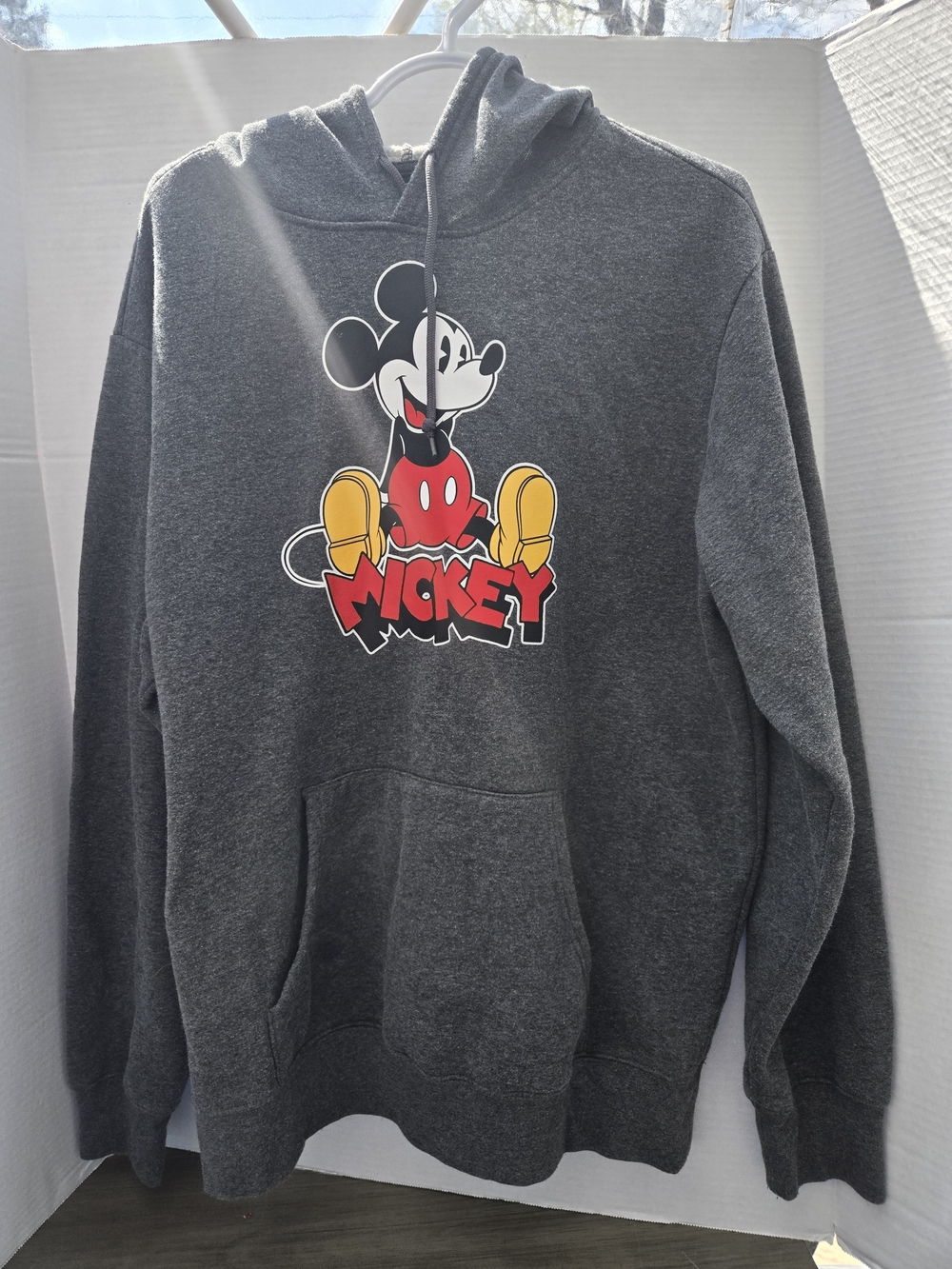 Mickey Graphic Dark Gray Men's Hoodie